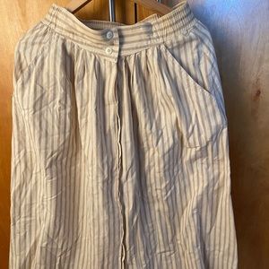Cotton Skirt with Pockets